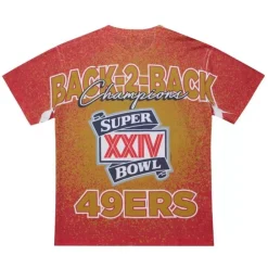 Apparel Mitchell & Ness T-Shirts & Tops-Champ City Sublimated Ss Tee San Francisco 49Ers