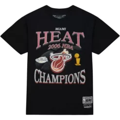 Apparel Mitchell & Ness T-Shirts & Tops-Champions Era Ss Tee Hwc Miami Heat