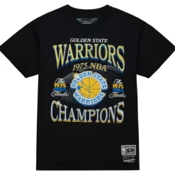 Apparel Mitchell & Ness T-Shirts & Tops-Champions Era Ss Tee Hwc Golden State Warriors