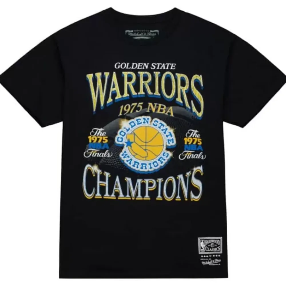 Apparel Mitchell & Ness T-Shirts & Tops-Champions Era Ss Tee Hwc Golden State Warriors