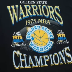 Apparel Mitchell & Ness T-Shirts & Tops-Champions Era Ss Tee Hwc Golden State Warriors