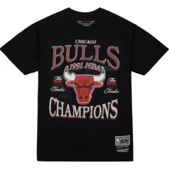 Apparel Mitchell & Ness T-Shirts & Tops-Champions Era Ss Tee Hwc Chicago Bulls