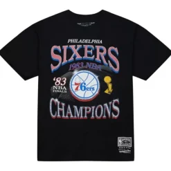 Apparel Mitchell & Ness T-Shirts & Tops-Champions Era Ss Tee Hwc Philadelphia 76Ers