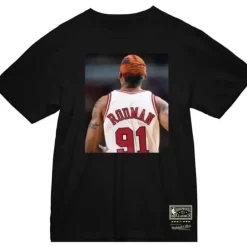 Apparel Mitchell & Ness T-Shirts & Tops-Chicago Bulls Dennis Rodman Tee