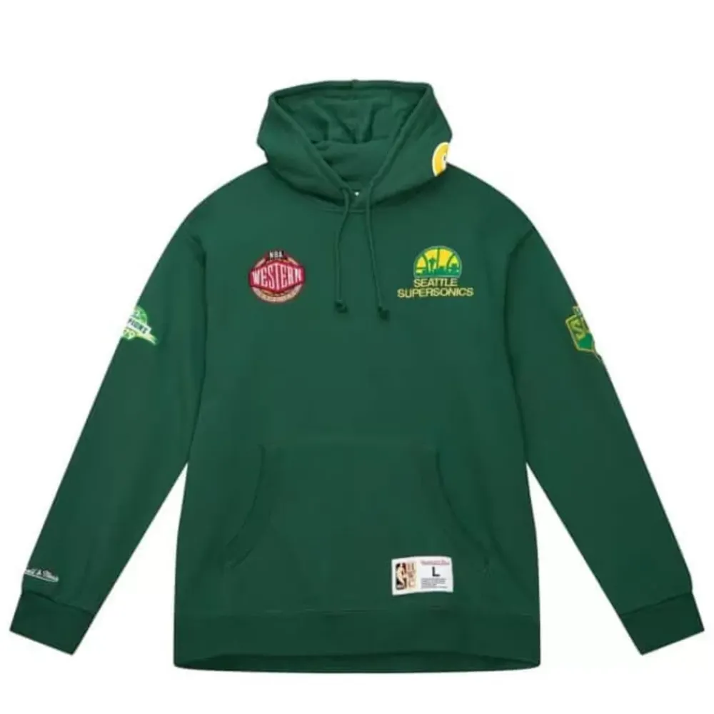 Apparel Mitchell & Ness Hoodies & Sweatshirts-City Collection Fleece Hoody Seattle Supersonics