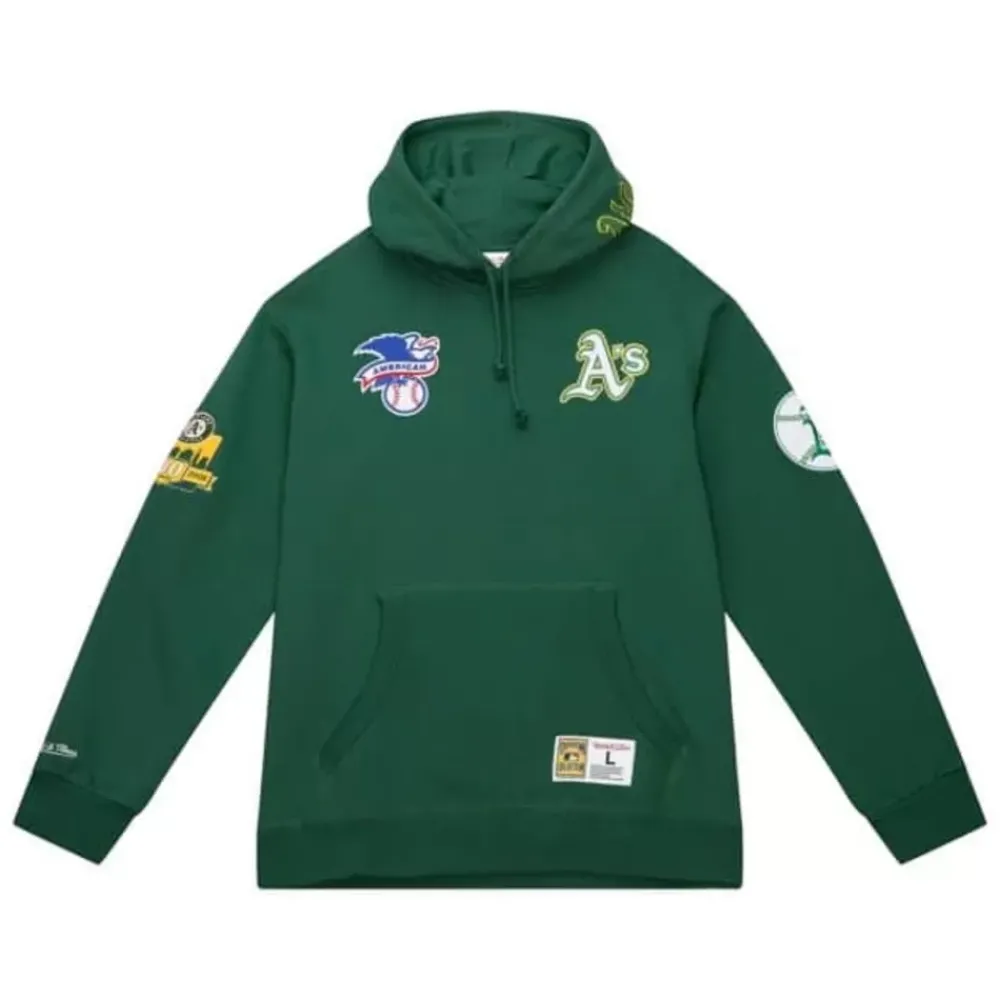 Apparel Mitchell & Ness Hoodies & Sweatshirts-City Collection Fleece Hoody Oakland Athletics