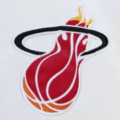 Apparel Mitchell & Ness Jackets & Outerwear-City Collection Lightweight Satin Jacket Miami Heat