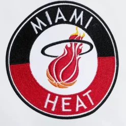 Apparel Mitchell & Ness Jackets & Outerwear-City Collection Lightweight Satin Jacket Miami Heat