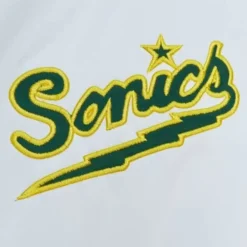 Apparel Mitchell & Ness Jackets & Outerwear-City Collection Lightweight Satin Jacket Seattle Supersonics