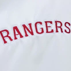 Apparel Mitchell & Ness Jackets & Outerwear-City Collection Lightweight Satin Jacket New York Rangers