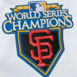 Apparel Mitchell & Ness Jackets & Outerwear-City Collection Lightweight Satin Jacket San Francisco Giants