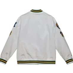 Apparel Mitchell & Ness Jackets & Outerwear-City Collection Lightweight Satin Jacket Green Bay Packers