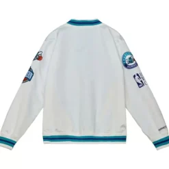 Apparel Mitchell & Ness Jackets & Outerwear-City Collection Lightweight Satin Jacket Charlotte Hornets