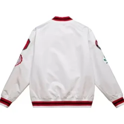Apparel Mitchell & Ness Jackets & Outerwear-City Collection Lightweight Satin Jacket Ohio State