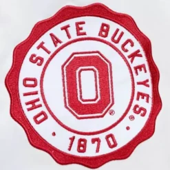 Apparel Mitchell & Ness Jackets & Outerwear-City Collection Lightweight Satin Jacket Ohio State