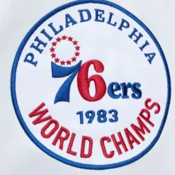 Apparel Mitchell & Ness Jackets & Outerwear-City Collection Lightweight Satin Jacket Philadelphia 76Ers
