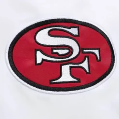 Apparel Mitchell & Ness Jackets & Outerwear-City Collection Lightweight Satin Jacket San Francisco 49Ers