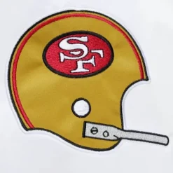 Apparel Mitchell & Ness Jackets & Outerwear-City Collection Lightweight Satin Jacket San Francisco 49Ers
