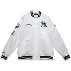 Apparel Mitchell & Ness Jackets & Outerwear-City Collection Lightweight Satin Jacket New York Yankees