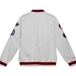 Apparel Mitchell & Ness Jackets & Outerwear-City Collection Lightweight Satin Jacket Chicago Bulls