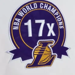 Apparel Mitchell & Ness Jackets & Outerwear-City Collection Lightweight Satin Jacket Los Angeles Lakers