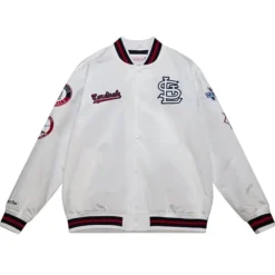 Apparel Mitchell & Ness Jackets & Outerwear-City Collection Lightweight Satin Jacket St. Louis Cardinals