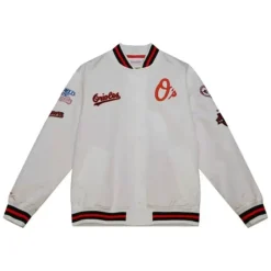 Apparel Mitchell & Ness Jackets & Outerwear-City Collection Lightweight Satin Jacket Baltimore Orioles