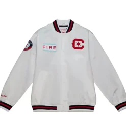 Apparel Mitchell & Ness Jackets & Outerwear-City Collection Lightweight Satin Jacket Chicago Fire