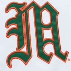 Apparel Mitchell & Ness Jackets & Outerwear-City Collection Lightweight Satin Jacket University Of Miami