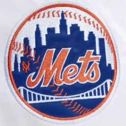 Apparel Mitchell & Ness Jackets & Outerwear-City Collection Lightweight Satin Jacket New York Mets