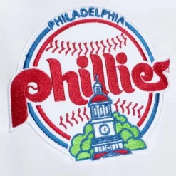 Apparel Mitchell & Ness Jackets & Outerwear-City Collection Lightweight Satin Jacket Philadelphia Phillies