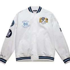 Apparel Mitchell & Ness Jackets & Outerwear-City Collection Lightweight Satin Jacket University Of North Carolina