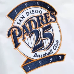 Apparel Mitchell & Ness Jackets & Outerwear-City Collection Lightweight Satin Jacket San Diego Padres