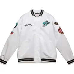 Apparel Mitchell & Ness Jackets & Outerwear-City Collection Lightweight Satin Jacket San Antonio Spurs