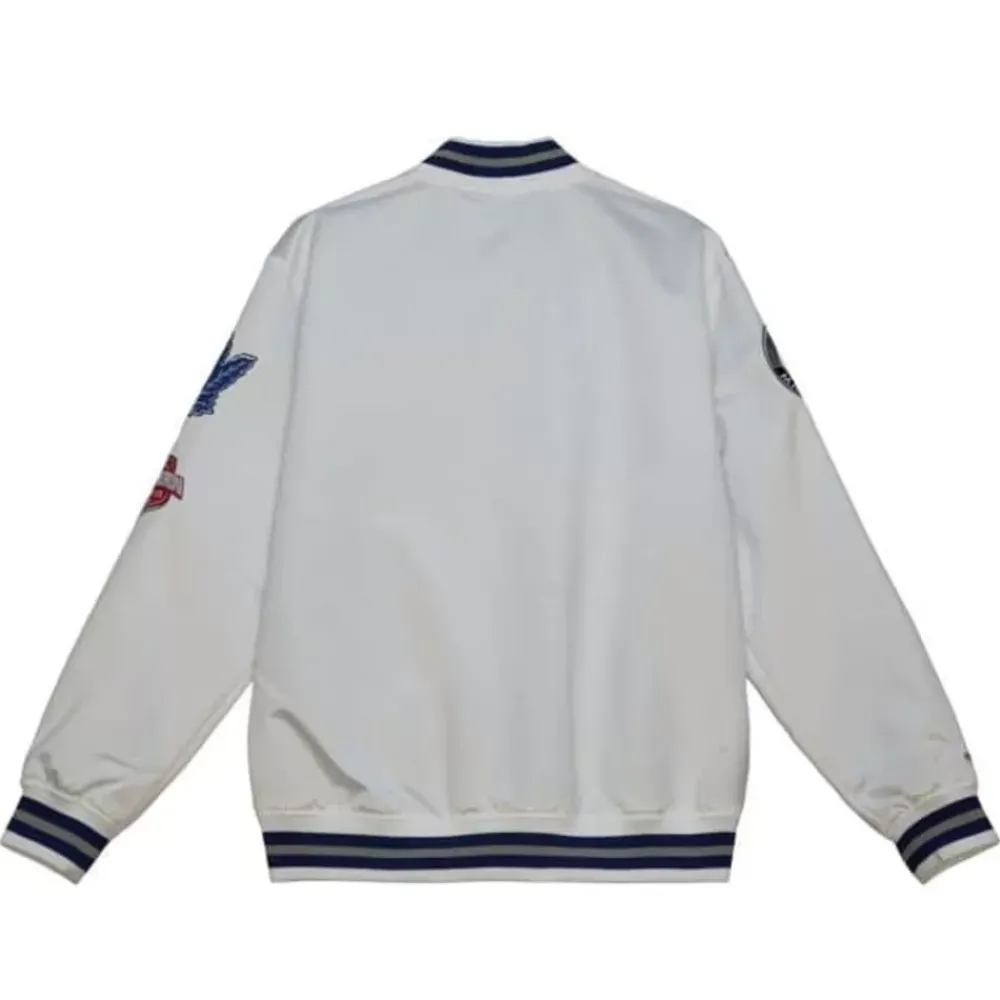 Apparel Mitchell & Ness Jackets & Outerwear-City Collection Lightweight Satin Jacket Toronto Maple Leafs