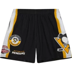 Apparel Mitchell & Ness Shorts-City Collection Mesh Shorts Pittsburgh Penguins