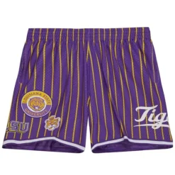 Apparel Mitchell & Ness Shorts-City Collection Mesh Shorts Louisiana State University