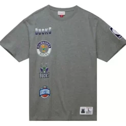 Apparel Mitchell & Ness T-Shirts & Tops-City Collection S/S Tee Milwaukee Bucks