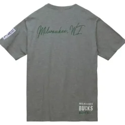 Apparel Mitchell & Ness T-Shirts & Tops-City Collection S/S Tee Milwaukee Bucks