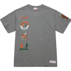 Apparel Mitchell & Ness T-Shirts & Tops-City Collection Ss Tee University Of Miami
