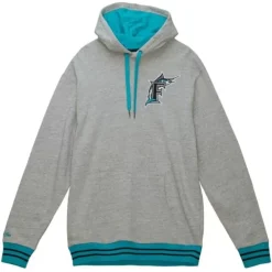 Apparel Mitchell & Ness Hoodies & Sweatshirts-Classic French Terry Hoodie Florida Marlins