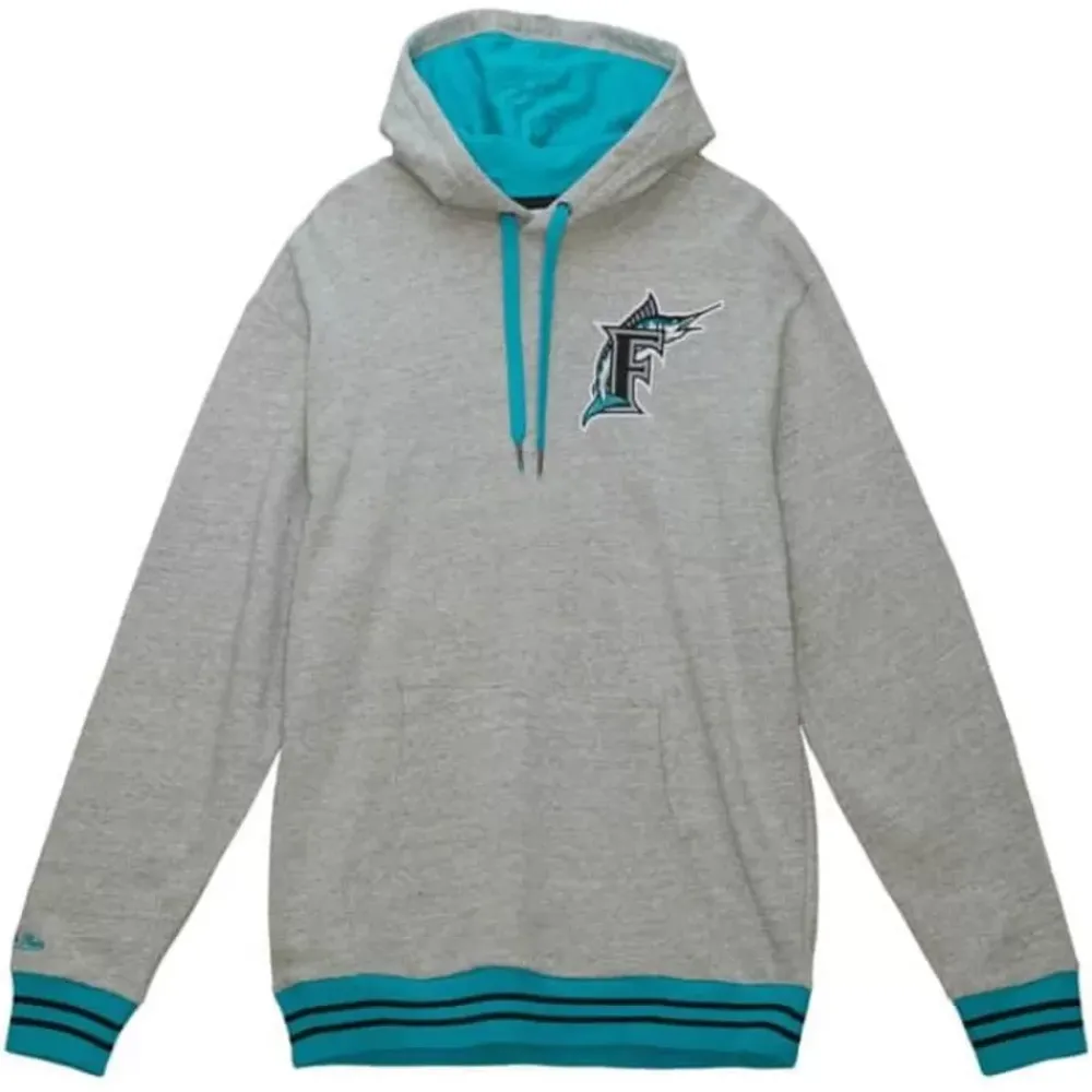 Apparel Mitchell & Ness Hoodies & Sweatshirts-Classic French Terry Hoodie Florida Marlins