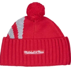 Headwear Mitchell & Ness -Clot X M&N Pom Beanie Houston Rockets