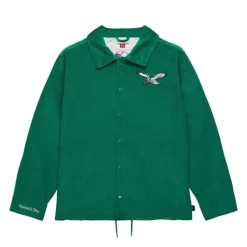 Apparel Mitchell & Ness Jackets & Outerwear-Collegiate Coaches Jacket Philadelphia Eagles
