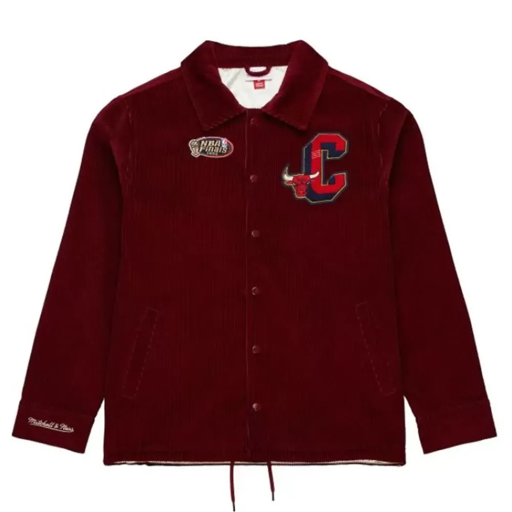 Apparel Mitchell & Ness Jackets & Outerwear-Collegiate Coaches Jacket Chicago Bulls