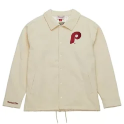 Apparel Mitchell & Ness Jackets & Outerwear-Collegiate Coaches Jacket Philadelphia Phillies