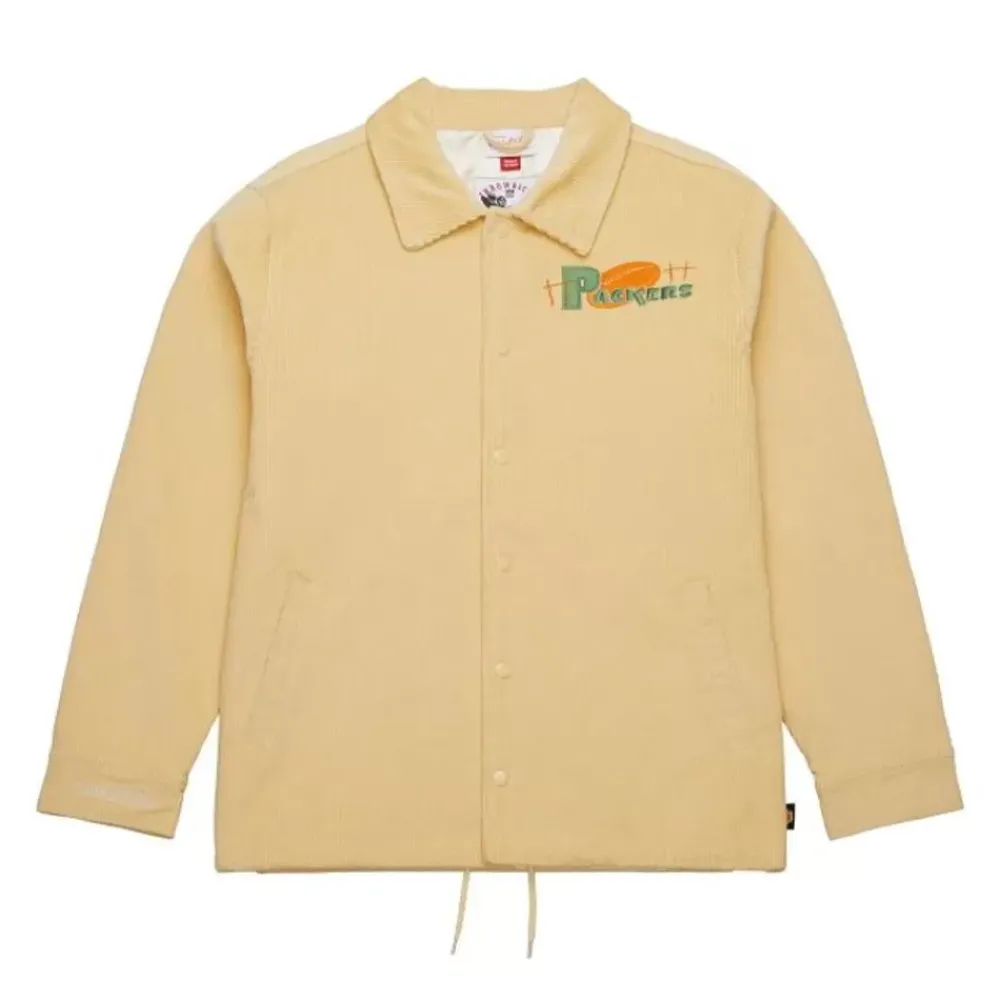 Apparel Mitchell & Ness Jackets & Outerwear-Collegiate Coaches Jacket Green Bay Packers