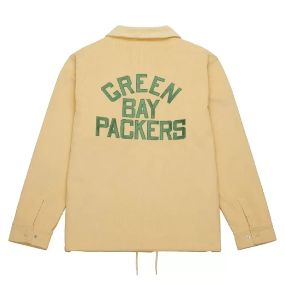 Apparel Mitchell & Ness Jackets & Outerwear-Collegiate Coaches Jacket Green Bay Packers