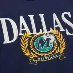 Apparel Mitchell & Ness Hoodies & Sweatshirts-Collegiate Crew Fleece Dallas Mavericks