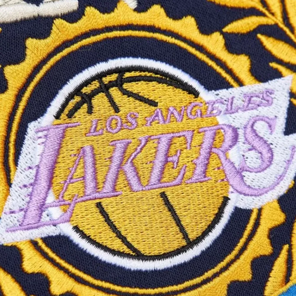 Apparel Mitchell & Ness Hoodies & Sweatshirts-Collegiate Crew Fleece Los Angeles Lakers